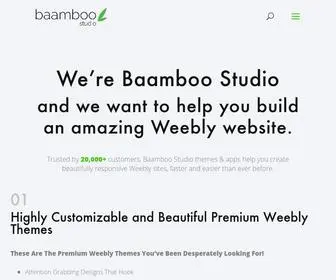 Baamboostudio.com(Baamboo Studio Helps You Build Amazing Weebly Websites) Screenshot