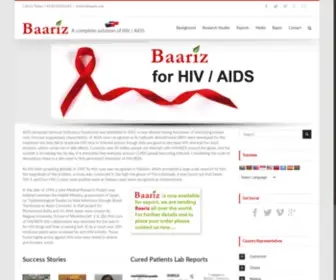 Baariz.com(HIV AIDS vaccine) Screenshot