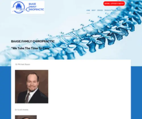 Baasefamilychiropractic.net(Baase Family Chiropractic) Screenshot