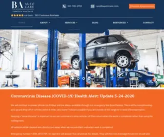 Baautocare.com(BA Auto Care) Screenshot