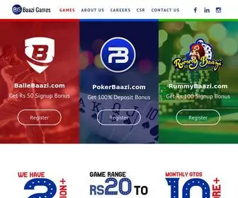 Baazigames.com(The Fastest Growing Online Gaming Company) Screenshot