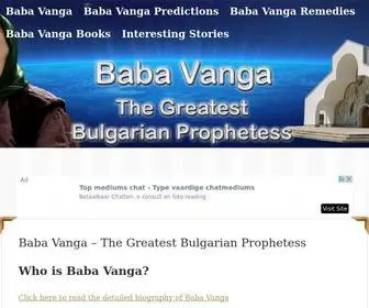 Baba-Vanga.com(Vangelia Gushterova or Baba Vanga (grandmother Vanga in Bulgarian)) Screenshot