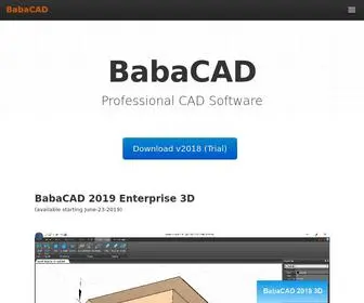 Babacad.com(CAD software for professionals with DWG and LISP. 2D vector geometries) Screenshot