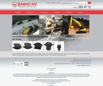 Babacanrubber.com(Babacan Kauçuk) Screenshot