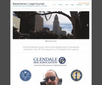 Babachanian.com(Criminal Defense Lawyer) Screenshot