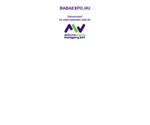 Babaexpo.hu(Babymarkt) Screenshot