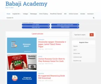 Babajiacademy.com(Babaji Academy) Screenshot