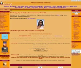 BabajiskriyayogaStore.in(Babaji's Kriya Yoga India Shop) Screenshot