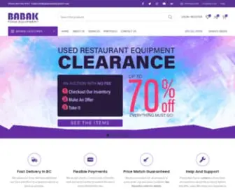 Babakfoodequipment.com(Babak Food Equipment) Screenshot