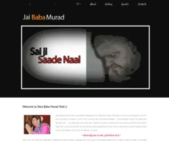 Babamuradshah.com(Dera Baba Murad Shah Ji) Screenshot