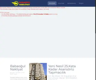 Babaogulnakliyat.com(Baba Oğul Nakliyat) Screenshot