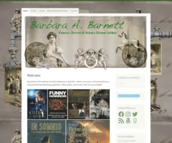 Babarnett.com(Fantasy, Horror and Science Fiction Author) Screenshot