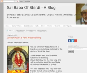 Babasaiofshirdi.org(Sai Baba Of Shirdi) Screenshot