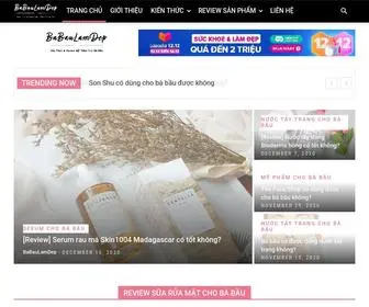 Babaulamdep.com(Chia Sẻ Kiến Thức & Review Mỹ Phẩm Cho Bà Bầu) Screenshot