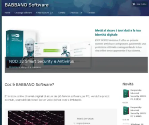 Babbanosoft.com(BABBANO Software STORE) Screenshot