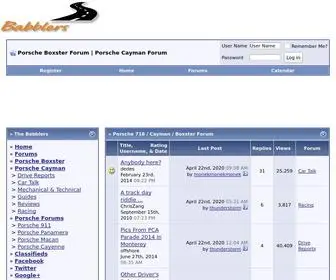 Babblers.org(Porsche Boxster Forum) Screenshot