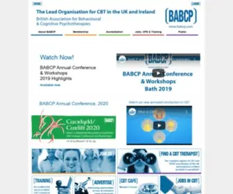 BABCP.com(British Association for Behavioural & Cognitive Psychotherapies) Screenshot