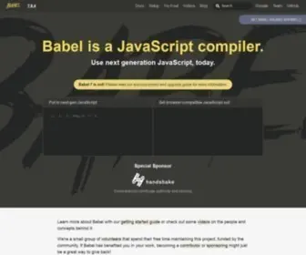 Babeljs.io(Babel) Screenshot