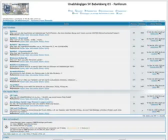Babelsberg03-Forum.de(Unabhängiges SV Babelsberg 03) Screenshot