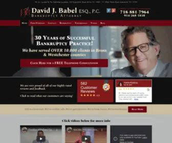 Babelslaw.com(Bronx bankruptcy lawyer) Screenshot