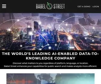 Babelstreet.com(Babel street) Screenshot