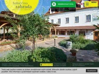 Babiccinazahrada.cz(Restaurace Babiččina zahrada) Screenshot