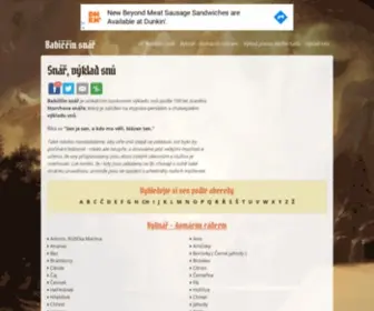 Babiccinsnar.cz(Snář) Screenshot