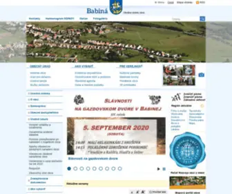 Babina.sk(Babiná) Screenshot