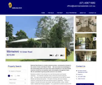 Babindarealestate.com.au(Babinda Real Estate) Screenshot