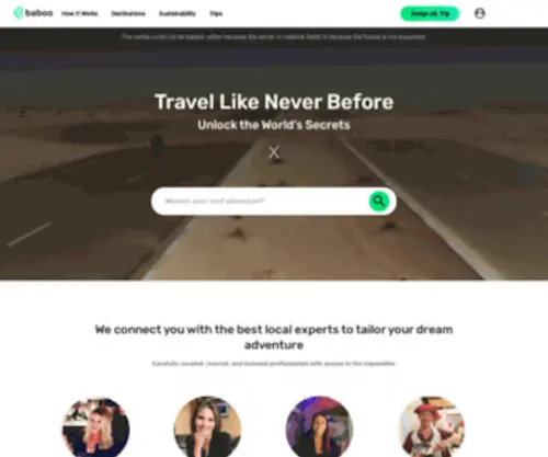 Baboo.travel(Build a custom trip directly with local destination experts globally) Screenshot