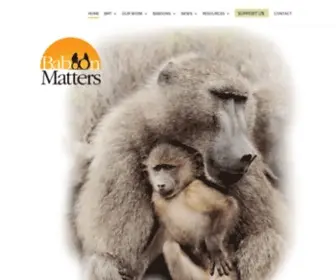 Baboonmatters.org.za(Baboon Matters Trust) Screenshot