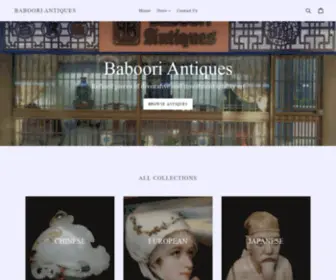 Babooriantiques.com(Baboori antiques Chinese Japanese Tibetan European asian antiques) Screenshot