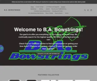 Babowstrings.com(Bowstrings LLC) Screenshot