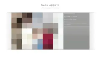 Babsappels.nl(Babs Appels interieurarchitectuur portfolio) Screenshot