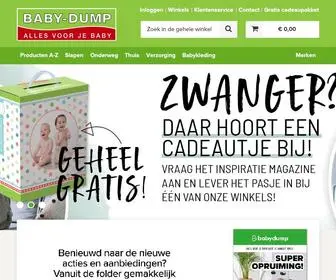 Baby-Dump.nl(De grootste online webshop voor duizenden baby artikelen zoals autostoeltjes) Screenshot