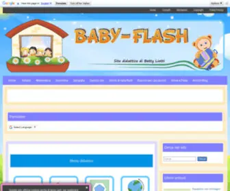 Baby-Flash.com(Baby-flash di Betty Liotti-sito per bambini e insegnanti di sostegno) Screenshot