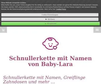 Baby-Lara.de(Schnullerketten von Baby) Screenshot