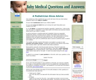 Baby-Medical-Questions-AND-Answers.com(A Pediatrician Answers Baby and Toddler Medical Questions) Screenshot