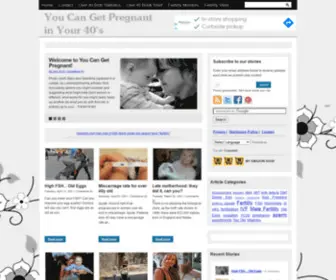 Babyafter40.com(You Can Get Pregnant in Your 40's) Screenshot
