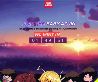 Babyazuki.com(NFT) Screenshot