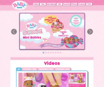 Babyborntoys.com(BABY born®) Screenshot