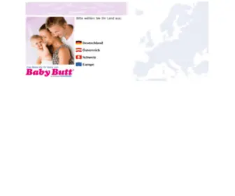 Babybutt.com(Länderauswahl) Screenshot