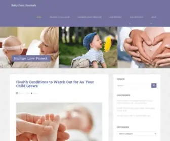 Babycarejournals.com(Baby Care Journals) Screenshot