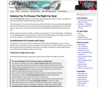 Babycarseatsinfo.com(Car Seats Info) Screenshot