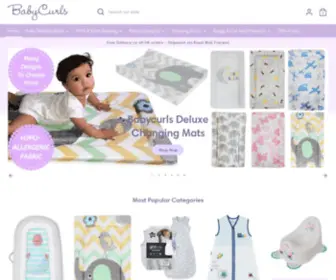 Babycurls.co.uk(Quality Baby Products and Gorgeous Baby Gifts) Screenshot