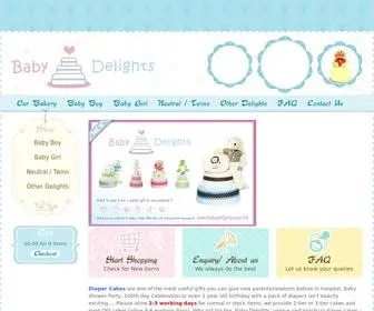 Babydelights.com.hk(Baby Delights Limited Baby Diaper Cake) Screenshot