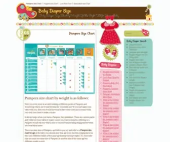 Babydiapersize.com(Pampers Size Chart can help you choose size) Screenshot