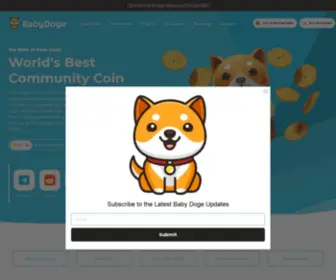 Babydoge.com(Baby Doge Coin) Screenshot