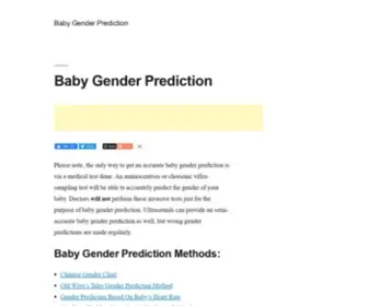 Babygenderprediction.com(Baby Gender Prediction) Screenshot