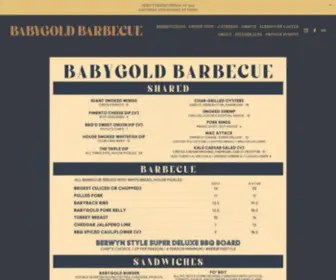 Babygoldbbq.com(BABYGOLD BARBECUE) Screenshot